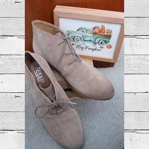 Unworn Franco Sarto Percy Booties (Grey)